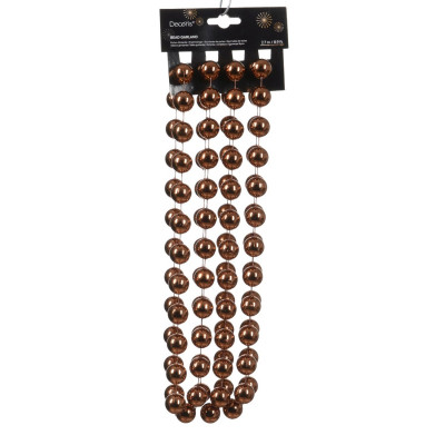  Kaemingk - Ghirlanda di perline xxl in polistirolo lucido - Colore: Rame - SKU: 001878 - Codice EAN: 8720194727584 