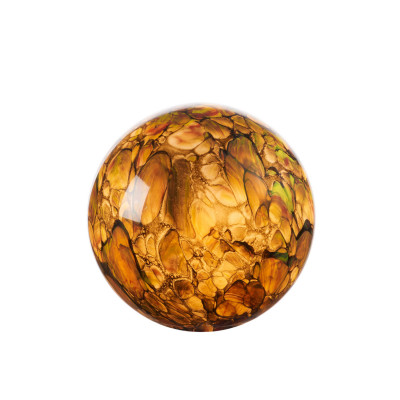  L'Oca Nera - Modello: Ethno Chic - Lampada da tavolo in vetro a forma sferica - Colore: Ambra - Attacco Lampadina: E14 - 1 Lampadina - Watt 60W - Dimmerabile: NO - SKU: 1G172 