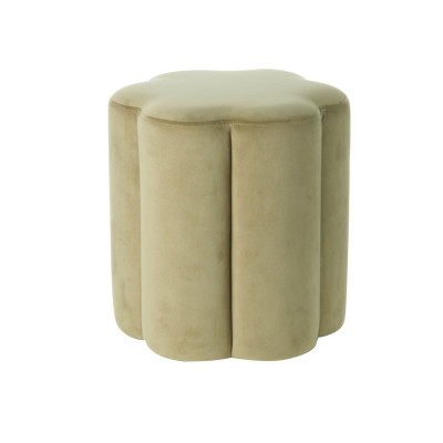  L'Oca Nera - Modello: Ethno Chic - Pouf da salotto struttura in legno e rivestimento in tessuto dal design moderno - Colore: Tortora - SKU: 1A136 