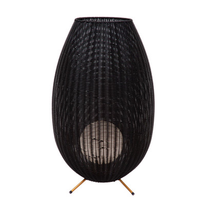  Lucide - Modello: Colin - Lampada da terra da esterno a led ricaricabile con diffusore in rattan - Attacco Lampadina: Led Integrato - 1 Lampadina - Watt 3W - Lumen 180 - Dimmerabile: SI - Gradi Kelvin 3000k Luce Calda - Grado di Protezione: IP44 - SKU: 03843/80/ 
