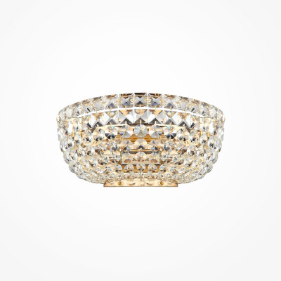  Maytoni - Modello: Basfor - Applique classica in metallo e cristallo taglio diamantato - Attacco Lampadina: E14 - 2 Lampadine - Watt 60W - Dimmerabile: NO - Grado di Protezione: IP20 - SKU: DIA100-WL-02 