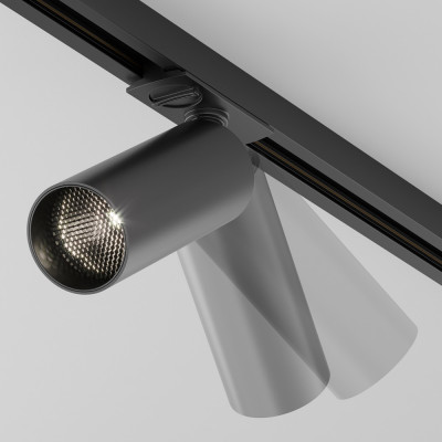  Maytoni - Modello: Focus - Faretto a led in alluminio per sistema a binario - Colore: Nero - Attacco Lampadina: Led Integrato - 1 Lampadina - Watt 12W - Lumen 900 - Dimmerabile: NO - Gradi Kelvin 4000k Luce Naturale - Grado di Protezione: IP20 - Classe Energetica: F - SKU: TR021-1-12B4K-W-B - Codice EAN: 4099776024729 