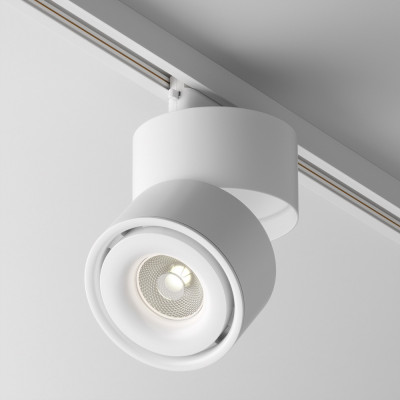  Maytoni - Modello: Yin - Faretto moderno in alluminio con LED dimmerabile per sistema binario monofase - Attacco Lampadina: Led Integrato - 1 Lampadina - Watt 15W - Lumen 760 - Dimmerabile: SI - Gradi Kelvin 4000k Luce Naturale - Grado di Protezione: IP20 - Classe Energetica: F - SKU: TR084-1-15W4K-D 