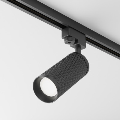  Maytoni - Modello: Focus - Faretto per sistema binario in alluminio dal design moderno - Attacco Lampadina: GU10 - 1 Lampadina - Watt 50W - Dimmerabile: NO - Grado di Protezione: IP20 - SKU: TR011-1-GU10 