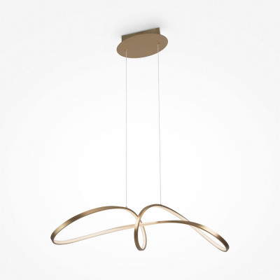  Maytoni - Curve - Lampada a sospensione con diffusore a led dal design moderno ed elegante - 1 Lampadina Led Integrato 42W - Lumen 2800 - Gradi Kelvin 4000k Luce Naturale - IP 20 - SKU: MOD156PL-L52 