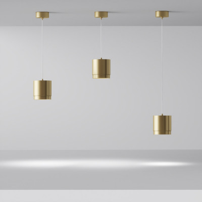  Maytoni - Polar - Lampada a sospensione con diffusore tubolare in alluminio dal design moderno - 1 Lampadina GX53 15W - IP20 - SKU: P088PL-GX53 