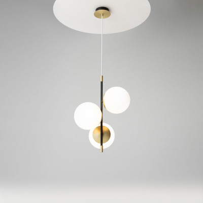  Maytoni - Nostalgia - Lampada a sospensione in metallo regolabile in altezza - Colore: Oro - 3 Lampadine E14 40W - IP20 - SKU: MOD048PL-03G 