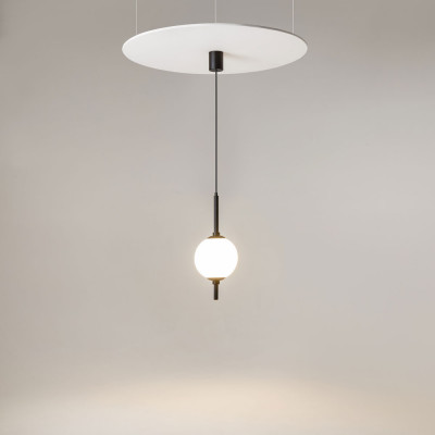  Maytoni - The Sixth Sense - Lampada a sospensione moderna con diffusore in vetro a LED - 1 Lampadina Led Integrato 7W - Lumen 500 - Gradi Kelvin 3000k Luce Calda - IP20 - SKU: Z020PL-L6 