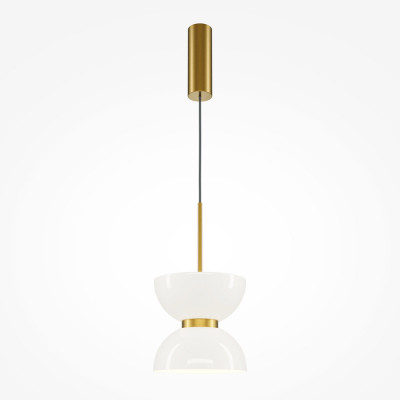  Maytoni - Kyoto - Lampada a sospensione singola moderna con diffusore in vetro a LED - 1 Lampadina Led Integrato 11W - Lumen 1300 - Gradi Kelvin 3000k Luce Calda - IP20 - SKU: MOD178PL-L11 