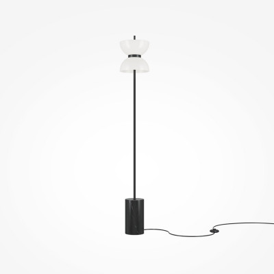  Maytoni - Modello: Kyoto - Lampada da terra piantana moderna con base in marmo e diffusore in vetro - Attacco Lampadina: Led Integrato - 1 Lampadina - Watt 11W - Lumen 1450 - Dimmerabile: NO - Gradi Kelvin 3000k Luce Calda - Grado di Protezione: IP20 - Classe Energetica: G - SKU: MOD178FL-L11 