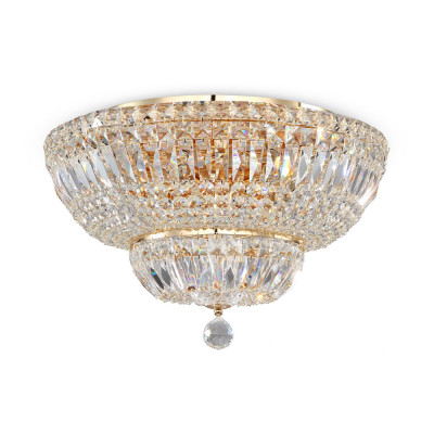  Maytoni - Modello: Basfor - Lampadario con montatura in metallo e cristallo taglio diamante - Attacco Lampadina: E27 - 12 Lampadine - Watt 60W - Dimmerabile: NO - Grado di Protezione: IP20 - SKU: DIA100-CL-12 