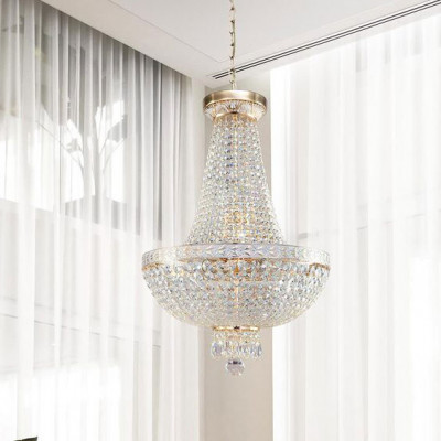  Maytoni - Modello: Bella - Lampadario piccolo in stile classico con dettagli in cristallo - Colore: Oro - Attacco Lampadina: E14 - 7 Lampadine - Watt 60W - Dimmerabile: NO - Grado di Protezione: IP20 - SKU: DIA750-TT40-WG - Codice EAN: 4260361980502 