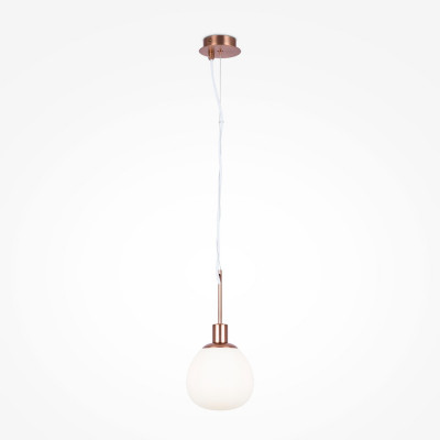  Maytoni - Erich - Sospensione in stile moderno con altezza regolabile con un diffusore - Colore: Ottone - 1 Lampadina E14 40W - IP20 - SKU: MOD221-PL-01-G 