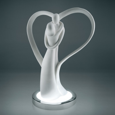  Bongelli Preziosi - Lampada da comodino a Led Coppia Ali con Cuore - Attacco Lampadina: Led Integrato - 1 Lampadina - Dimmerabile: NO - Gradi Kelvin 4000k Luce Naturale - Classe Energetica: A++ - SKU: ME1226 