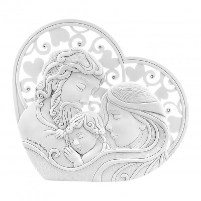  Bongelli Preziosi - Capezzale con Sacra Famiglia 16x15 - Colore: Bianco - SKU: ME1260/1 