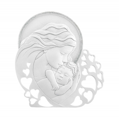  Bongelli Preziosi - Capezzale con Maternità classico 31x29 - Colore: Bianco - SKU: ME1261/3 