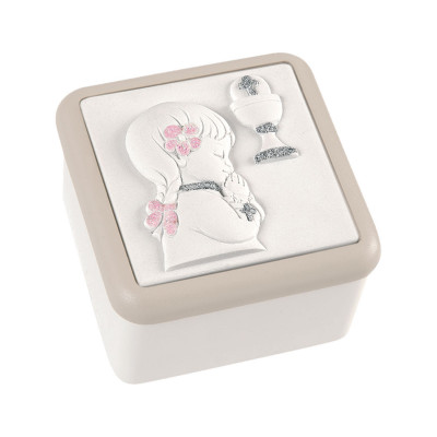  Bongelli Preziosi - Bomboniera Comunione - Scatolina Portagioie con Bambina e Calice - SKU: ME1433 - Codice EAN: 1234567005331 