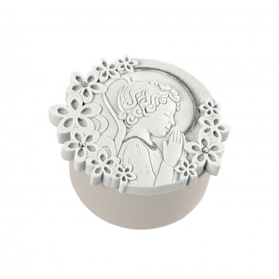  Bongelli Preziosi - Bomboniera Comunione - Scatolina Portagioie con Angelo e Fiori - SKU: ME1461 - Codice EAN: 1234567005676 