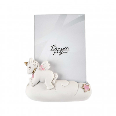  Bongelli Preziosi - Bomboniera Battesimo - Portafoto Grande con Unicorno Rosa - SKU: ME1502/2RO - Codice EAN: 1234567006093 