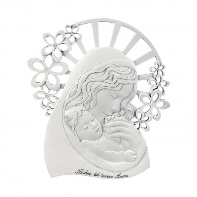 Bongelli Preziosi - Bomboniera Battesimo - Capezzale con Maternità Bianco - SKU: ME1578/2 - Codice EAN: 1234567006857 
