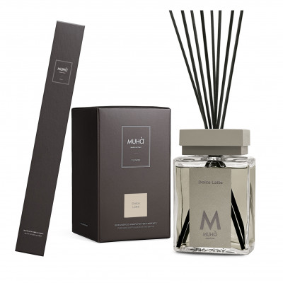  Muhà - Modello: Perfume - Profumazione per ambiente con diffusore in bottiglia e bastoncini - Colore: Grigio Chiaro - SKU: B502 - Codice EAN: 8054619816783 