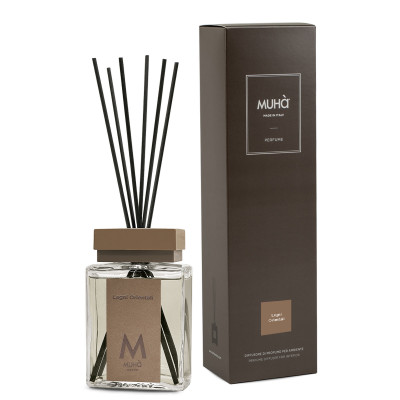  Muhà - Modello: Perfume - Profumazione per ambiente con diffusore in bottiglia e bastoncini - Colore: Marrone Chiaro - SKU: B201 - Codice EAN: 8054619816677 