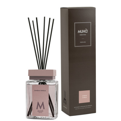  Muhà - Modello: Perfume - Profumazione per ambiente con diffusore in bottiglia e bastoncini - Colore: Rosa Chiaro - SKU: B206 - Codice EAN: 8054619816721 