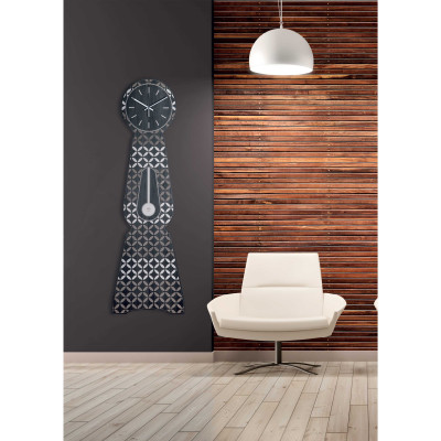  Ves Design - Modello: Istanti - Orologio da parete di grandi dimensioni in legno per soggiorno "Moraklocka" - SKU: L05R37- 