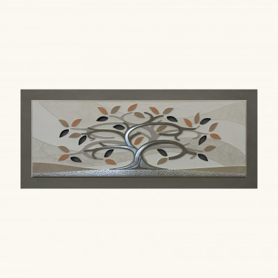  Artitalia - Quadro contemporaneo in rilievo con decori resina e foglia argento 155x65 - Tema Quadro: Array - Realizzazione Quadro: Pannelli in Legno - SKU: PD1056 - Codice EAN: 1234567148984 