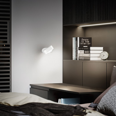  Perenz - Modello: Candy - Applique da parete con diffusore in alluminio e luce a led dal design moderno - Attacco Lampadina: Led Integrato - 1 Lampadina - Watt 6W - Lumen 440 - Dimmerabile: NO - Gradi Kelvin 3000k Luce Calda - Grado di Protezione: IP20 - Classe Energetica: A+ - SKU: 6922 