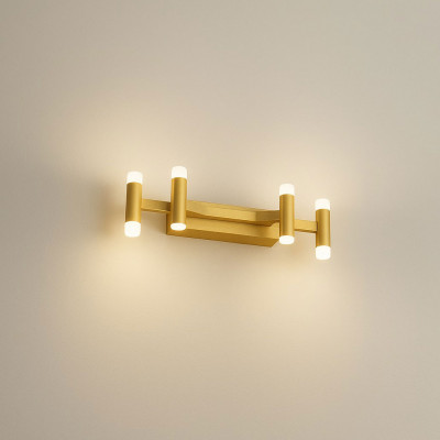  Perenz - Modello: Candles - Applique da parete grande a led struttura in metallo e diffusori in acrilico - Attacco Lampadina: Led Integrato - 4 Lampadine - Watt 24W - Lumen 1680 - Dimmerabile: SI - Gradi Kelvin 3000k Luce Calda - Grado di Protezione: IP20 - SKU: 8274 