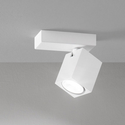  Perenz - Modello: Oddy - Applique da parete in alluminio con faretto orientabile quadrato - Attacco Lampadina: GU10 - 1 Lampadina - Watt 50W - Dimmerabile: NO - Grado di Protezione: IP20 - SKU: 8170 