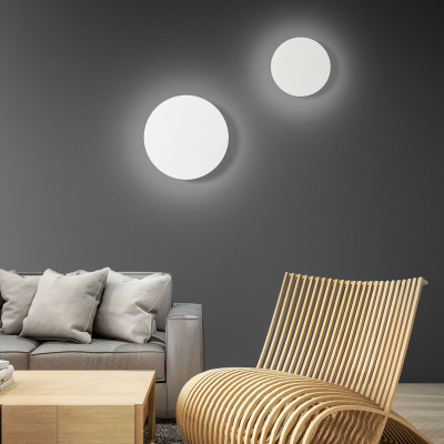  Perenz - Modello: Nebula - Applique da parete piccola a led con struttura in metallo rotonda - Attacco Lampadina: Led Integrato - 1 Lampadina - Watt 15W - Lumen 1911 - Dimmerabile: SI - Gradi Kelvin 3000k-4000k-6000k - Grado di Protezione: IP20 - SKU: 8438 