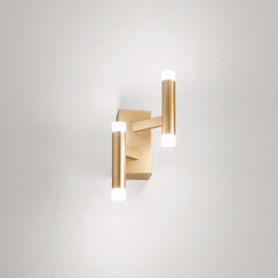  Perenz - Modello: Candles - Applique da parete piccola a led struttura in metallo e diffusori in acrilico - Attacco Lampadina: Led Integrato - 2 Lampadine - Watt 12W - Lumen 840 - Dimmerabile: SI - Gradi Kelvin 3000k Luce Calda - Grado di Protezione: IP20 - SKU: 8272 