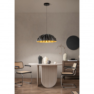  Perenz - Prisma - Lampada a sospensione a led con struttura e diffusore in metallo - 1 Lampadina Led Integrato 20W - Lumen 1600 - Gradi Kelvin 3000k Luce Calda - IP20 - SKU: 8432 
