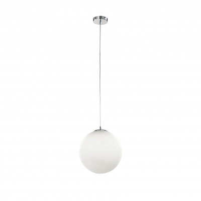  Perenz - Grape - Lampada a sospensione moderna in metallo con diffusore in vetro a boccia piccolo - Colore: Bianco - 1 Lampadina E27 60W - IP20 - SKU: 6344 