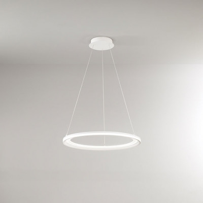  Perenz - Edge - Lampada a sospensione piccola a led con struttura in metallo rotonda - 1 Lampadina Led Integrato 66W - Lumen 4620 - Gradi Kelvin 3000k Luce Calda - IP20 - SKU: 8200 