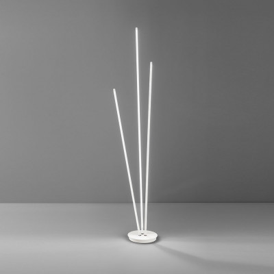  Perenz - Modello: Twins - Piantana LED con struttura in metallo con 3 diffusori in acrilico orientabili - Attacco Lampadina: Led Integrato - 3 Lampadine - Watt 47W - Lumen 3760 - Dimmerabile: SI - Gradi Kelvin 3000k Luce Calda - Grado di Protezione: IP20 - SKU: 8057 
