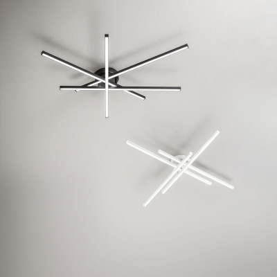  Perenz - Modello: Syncro - Plafoniera led media in metallo e diffusore in acrilico dal design moderno - Attacco Lampadina: Led Integrato - 1 Lampadina - Watt 58W - Lumen 4060 - Dimmerabile: SI - Gradi Kelvin 3000k-4000k-6000k - Grado di Protezione: IP20 - SKU: 8048 