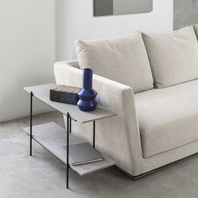  Pezzani - Biplano - Mobile multifunzione da affiancare al divano con doppio ripiano - SKU: 0/19 