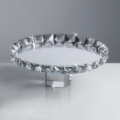  Ranoldi - Alzatina rotonda in cristallo specchiato - SKU: CX5343 