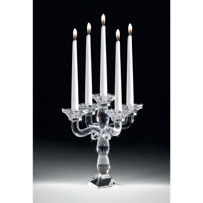  Ranoldi - Candeliere con 5 fuochi in cristallo - Colore: Trasparente - SKU: CX5106 - Codice EAN: 1234567158501 