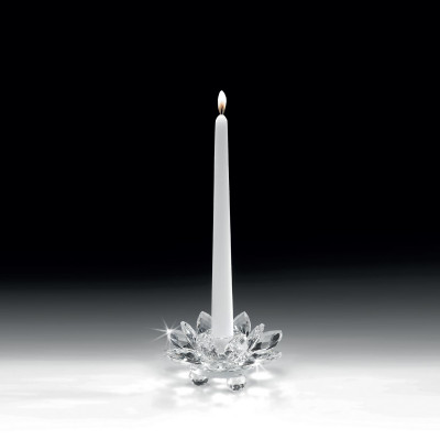  Ranoldi - Portacandela in cristallo a forma di fiore dal design moderno ed elegante - Colore: Trasparente - SKU: CBB332 - Codice EAN: 1234567180182 