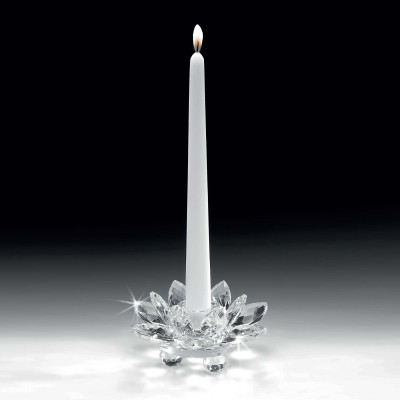  Ranoldi - Modello: Ninfea - Portacandela in cristallo - Colore: Trasparente - SKU: CB332 - Codice EAN: 7654321008806 