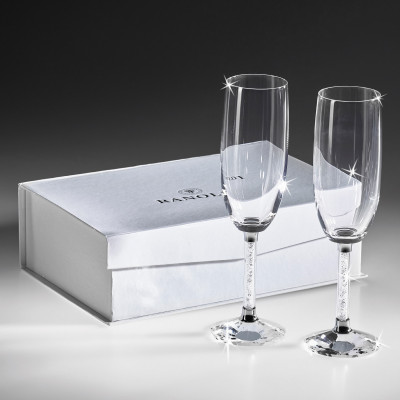  Ranoldi - Set 2 pezzi bicchieri flute in cristallo - Colore: Trasparente - SKU: CX4093 - Codice EAN: 1234567158112 