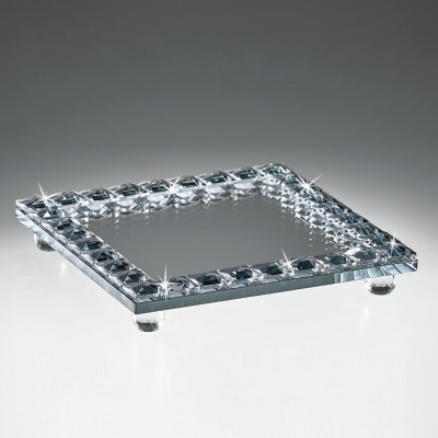  Ranoldi - Svuota tasche in cristallo con piano in vetro riflettente - Colore: Trasparente - SKU: CB318/NEW 