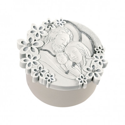  Bongelli Preziosi - Bomboniera Battesimo - Scatolina Portagioie con Maternità e Fiori - SKU: ME1449 - Codice EAN: 1234567005515 