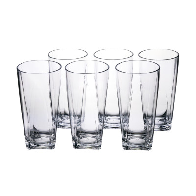  Vesta - Modello: Party - Set 6 pezzi Bicchieri tumbler alti per acqua - Colore: Trasparente - SKU: 0370600 - Codice EAN: 8056622710126 