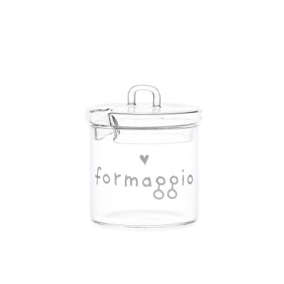  Simple Day - Modello: Formaggio - Barattolo con coperchio in vetro - Colore: Trasparente - SKU: 10012369 - Codice EAN: 8058269697570 