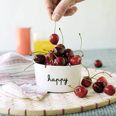  Simple Day - Modello: Happy Cuore - Set 2 coppette in ceramica - Colore: Bianco - SKU: 10010734 - Codice EAN: 8056284703764 